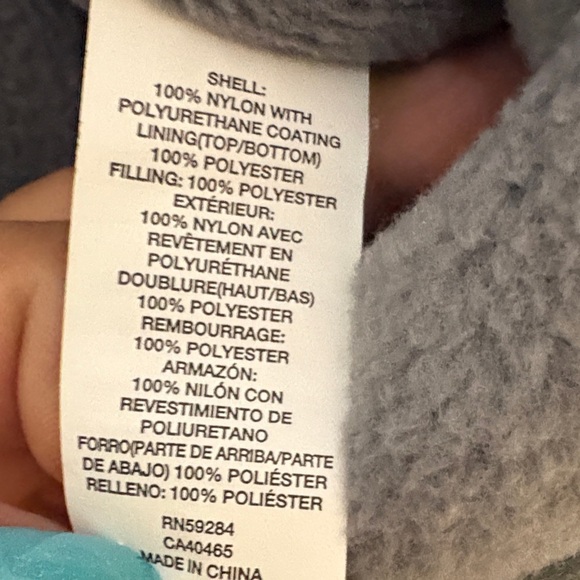 Children’s place size 3T, gray snow pants,  Overalls, Velcro adjustable - Picture 3 of 8